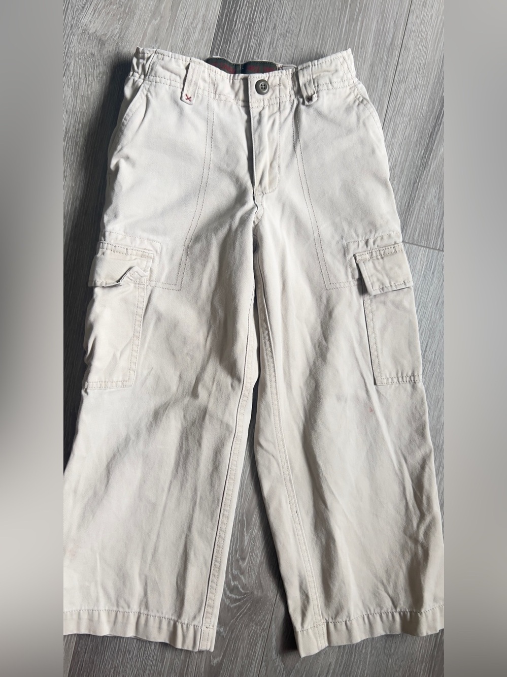 Cargo Men's Off-White Wide-Leg Cargo Pants